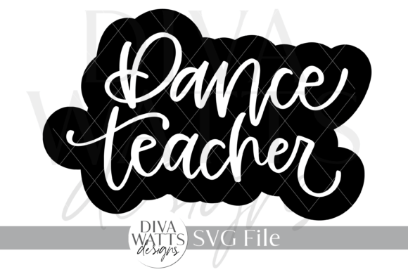 Dance Teacher Art Illustration SVG