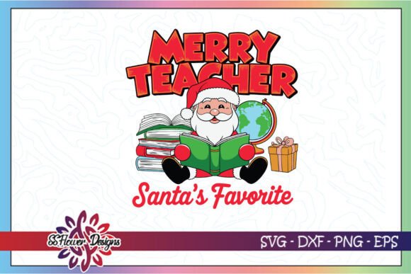 Favorite Teacher Groovy Christmas SVG Graphics