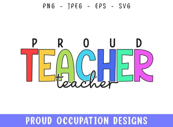 Proud Teacher SVG for Graphics and Crafts