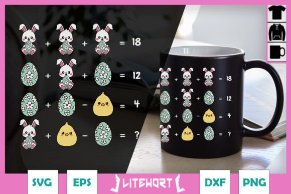 Quiz Math Teacher Easter Rabbit SVG Graphics
