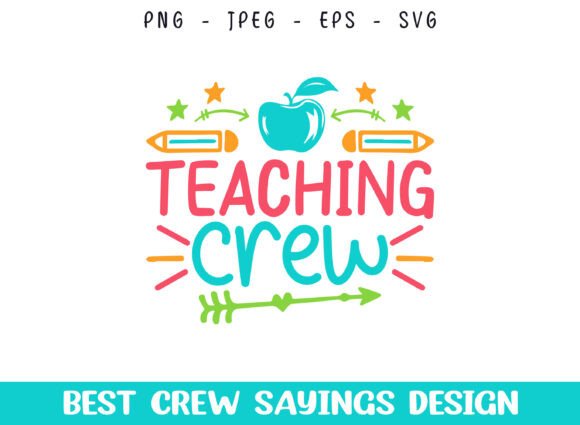 Review of School Teaching Crew Saying SVG Design for Real Projects
