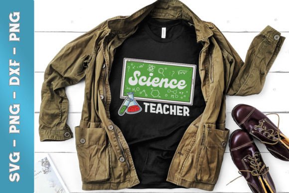 Science Teacher Black Board SVG for Graphics and Crafts
