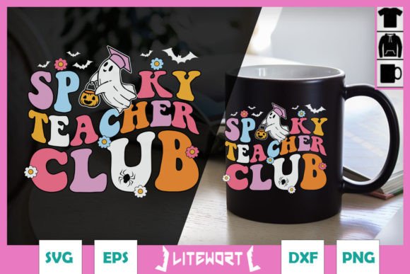 Spooky Teacher Club Halloween SVG Graphics
