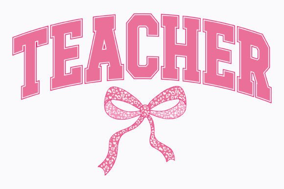 Teacher Coquette Girly Svg Png Pink: Graphics for Crafts