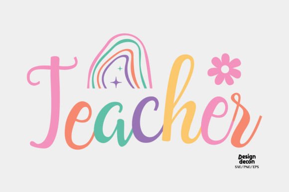 Teacher Retro Boho SVG
