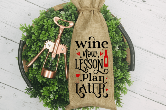 Teacher Wine Bag SVG Bundle: Graphics and Crafts for Small Business